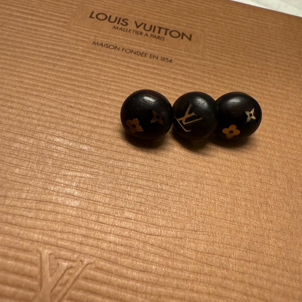 Louis Vuitton Boucle de Reuil Puce Sylvania Earrings Dark brown - Picture 5 of 12